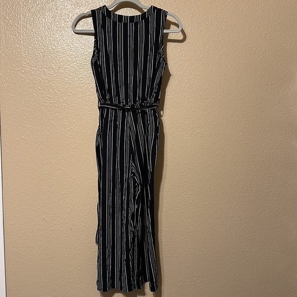 Striped Navy blue/White Jumpsuit - Picture 3 of 4